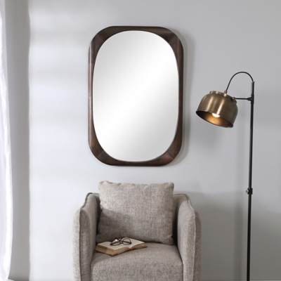 A600021705 Uttermost Sheldon Mid-Century Mirror, Brown sku A600021705