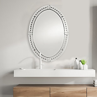 Uttermost Graziano Frameless Oval Mirror, , rollover