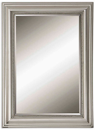 Uttermost Stuart Silver Beaded Mirror, , large