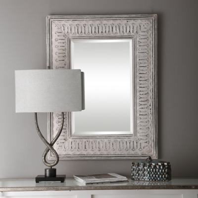 Uttermost Argenton Aged Gray Rectangle Mirror, , rollover