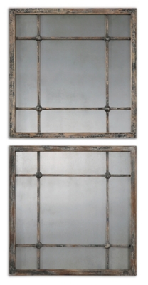 Uttermost Saragano Square Mirrors Set of 2, , large