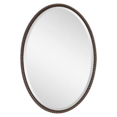 Uttermost Sherise Bronze Oval Mirror, , large