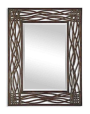 Uttermost Dorigrass Brown Metal Mirror, , large