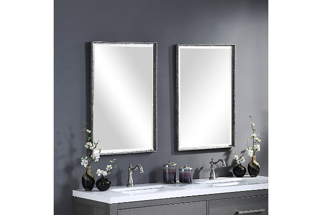 Uttermost Callan Silver Vanity Mirror Ashley Furniture Homestore