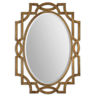 Uttermost Margutta Gold Oval Mirror, , large