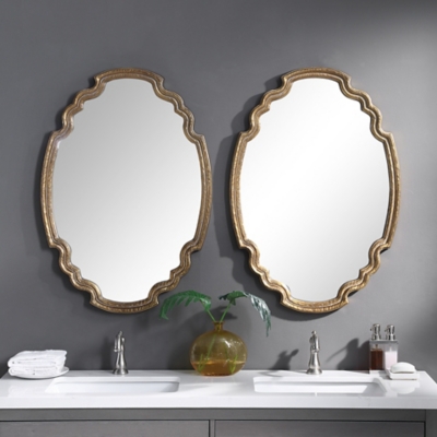 Uttermost Ariane Gold Oval Mirror, , rollover