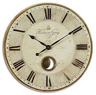 Uttermost Harrison Gray 30" Clock, , large
