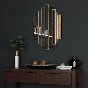 Gild Design House Briggs Gold Metal Mirror, , rollover