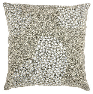 Modern All Over Beaded Couture Luster Pillow, , rollover