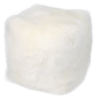 Modern Remen Poly Faux Fur Pillow, , large