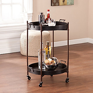 Alfred Two-Tier Round Butler Table, , rollover