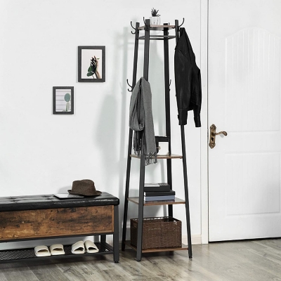 Industrial metal coat discount rack