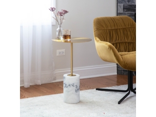 Symbol Marble Base Side Table