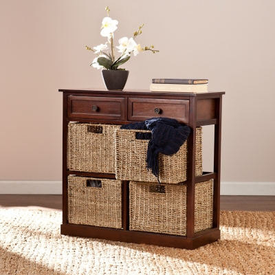 Southern Enterprises Furniture Kenton 4-Basket Storage Chest | Ashley