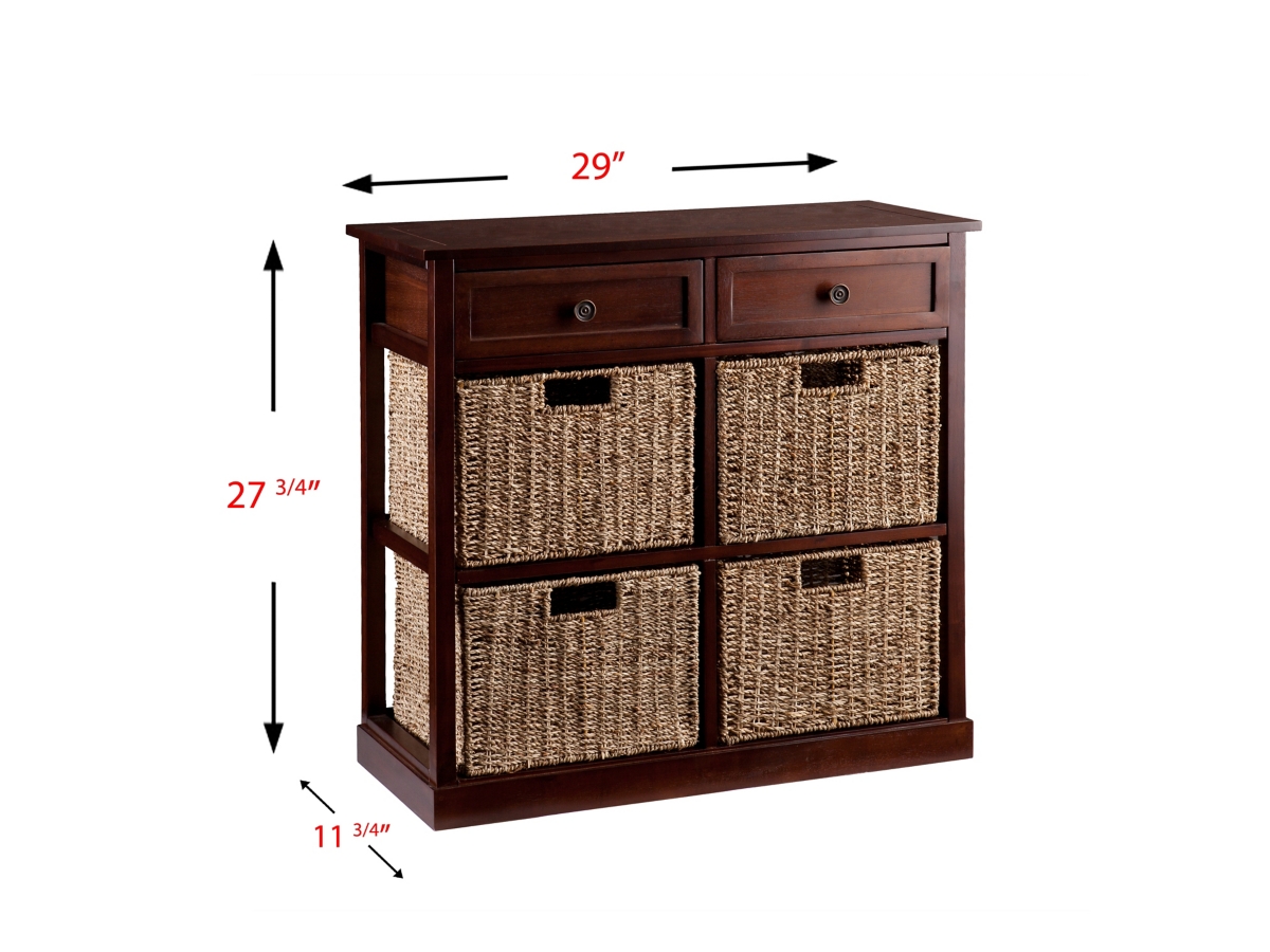 Southern Enterprises Furniture Kenton 4-Basket Storage Chest | Ashley