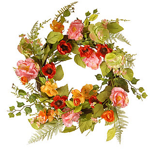 National Tree Company Spring Flower Wreath, , large
