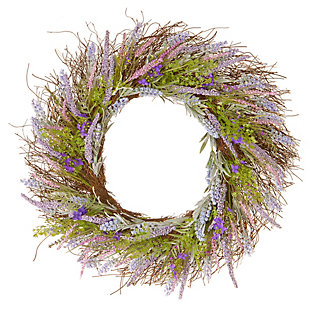 National Tree Company Lavender Wreath, , large