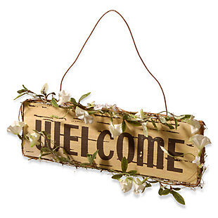 National Tree Company "Welcome" Door Sign, , large