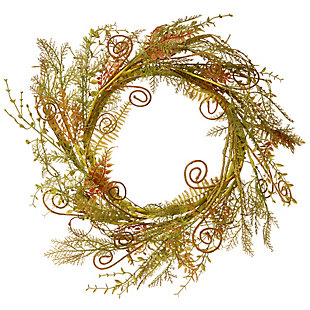 National Tree Company Fern Wreath, , large