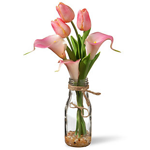 National Tree Company Pink Tulip Flowers, , large