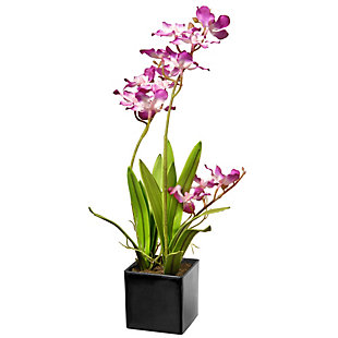 National Tree Company Purple Orchid Flowers, , large