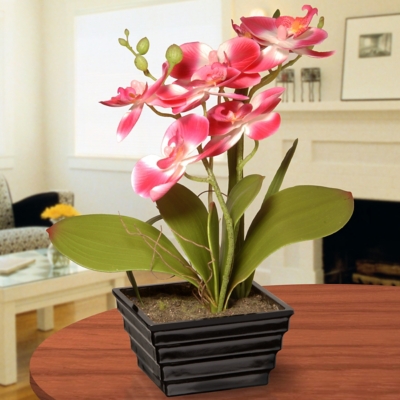 National Tree Company Pink Orchid Flower, , large