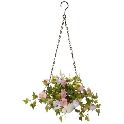 National Tree Company Morning Glory Plant Hanging Basket, , large