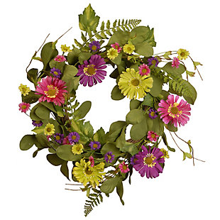 National Tree Company Spring Flowers Wreath, , large