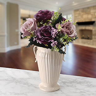 National Tree Company Assorted Purple Rose Bundle, , rollover