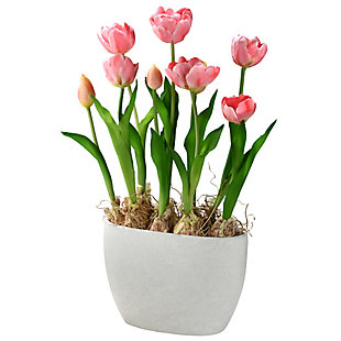 National Tree Company Pink Tulip Flowers, , large