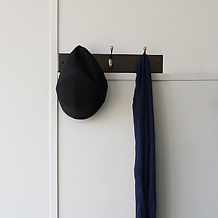 Home Basics 3 Double Hook Wall Mounted Hanging Rack, , rollover