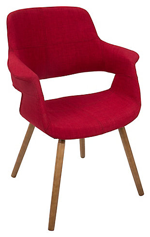 Vintage Flair Accent Chair, Red, large