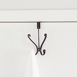 Home Basics 5 Double Hook Wall Mounted Hanging Rack, , rollover