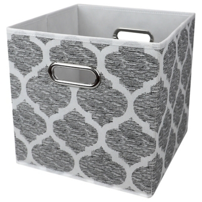 Home Basics Arabesque Collapsible Storage Cube, , large