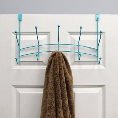 Home Basics Shelby 5 Hook Over the Door Hanging Rack, , rollover