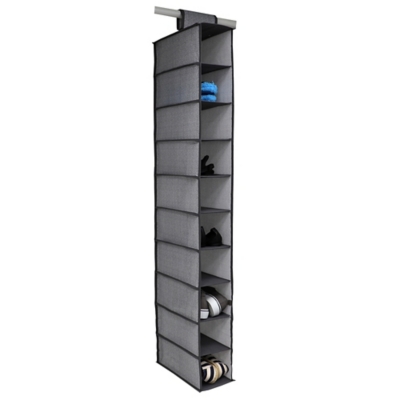 Home Basics Herringbone 10 Shelf Closet Organizer, , large