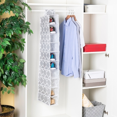 A600023847 Home Basics Arabesque 10 Shelf Hanging Closet Orga sku A600023847