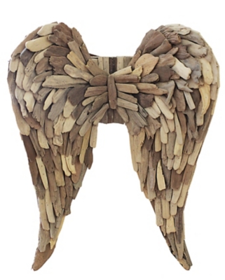 Creative Co-Op Driftwood Angel Wings, Brown