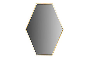 Creative Co-Op 31.5" Metal Hexagon Mirror, , large