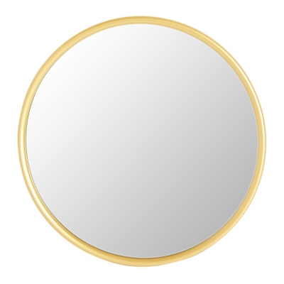 Creative Co-Op Round Metal Wall Mirror, Gold Finish, , large