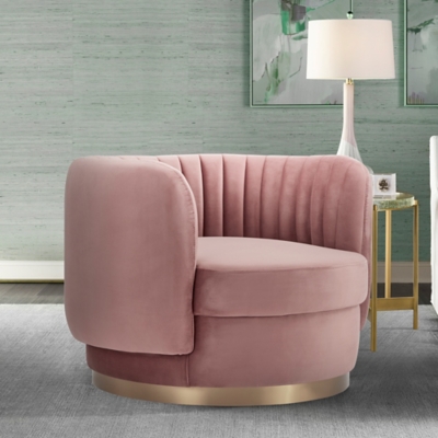 Davy Armen Living Davy Swivel Chair, Blush, large