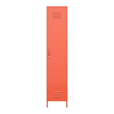 Novogratz Cache Single Metal Locker Storage Cabinet, Orange, large