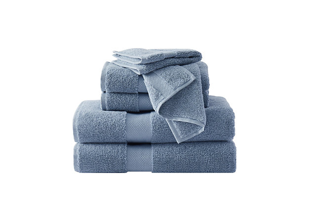 Plush, luxurious towel set made with only authentic Turkish cotton. This set comes in classic colors and includes everything you need with 2 bath towels, 2 hand towels, and 2 wash cloths. These towels are machine washable.100% luxurious turkish cotton | Machine washable | Made in turkey