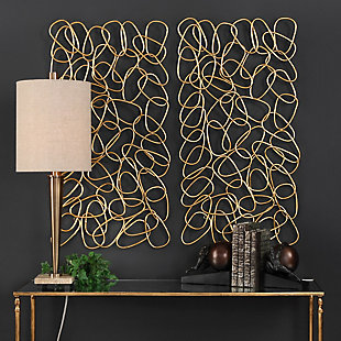 Uttermost In the Loop Gold Wall Art Set of 2, , rollover