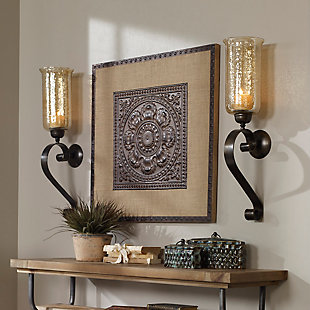 Uttermost Joselyn Bronze Candle Wall Sconce, , rollover