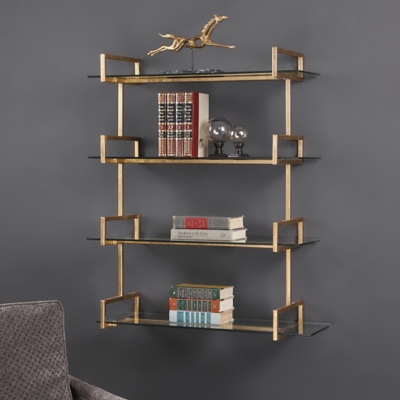 A600024487 Uttermost Auley Gold Wall Shelf sku A600024487