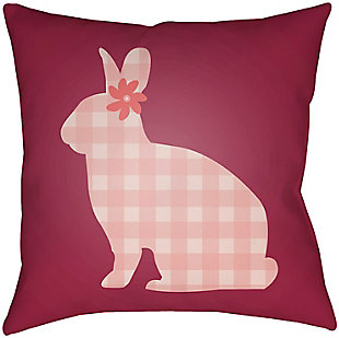 Surya Spring Bunny 20" X 20" X 5" Pillow, , large
