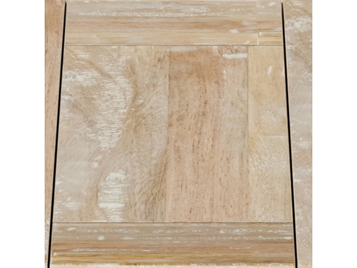 Simpli Home Skyler 18" Wide Solid Mango Wood Rectangle Industrial C Side Table, White Wash, large