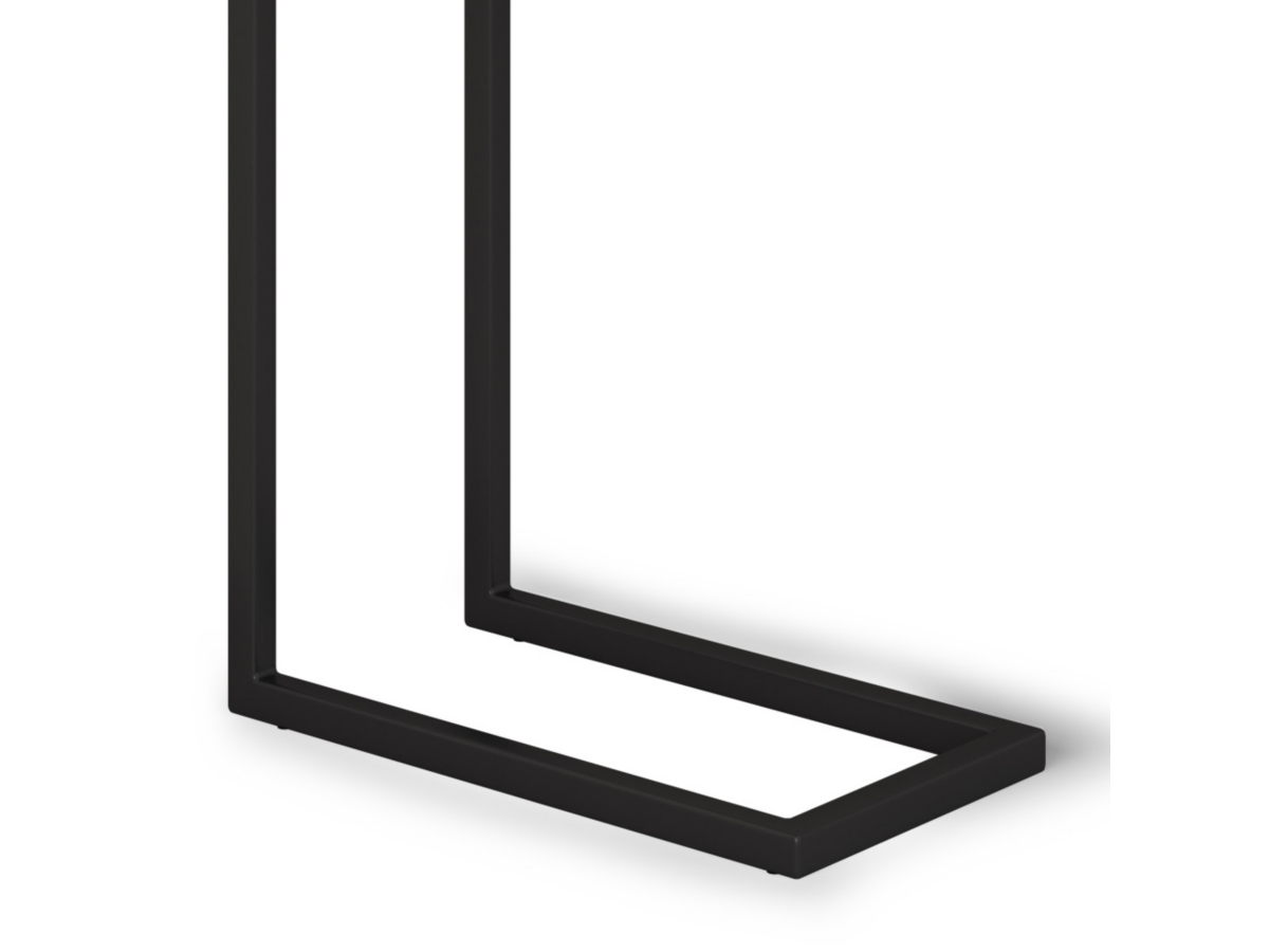 Simpli Home Skyler 18" Wide Solid Mango Wood Rectangle Industrial C Side Table, White Wash, large