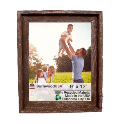BarnwoodUSA Farmhouse Signature 9x12 Espresso Picture Frame, Espresso, large